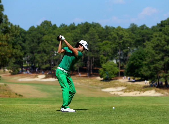 Kevin Na during the final round of the 114th U.S. Open. (credit: Andrew Redington/Getty Images)