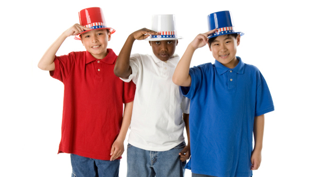 Red White and Blue Hats, July 4th, Party Hats