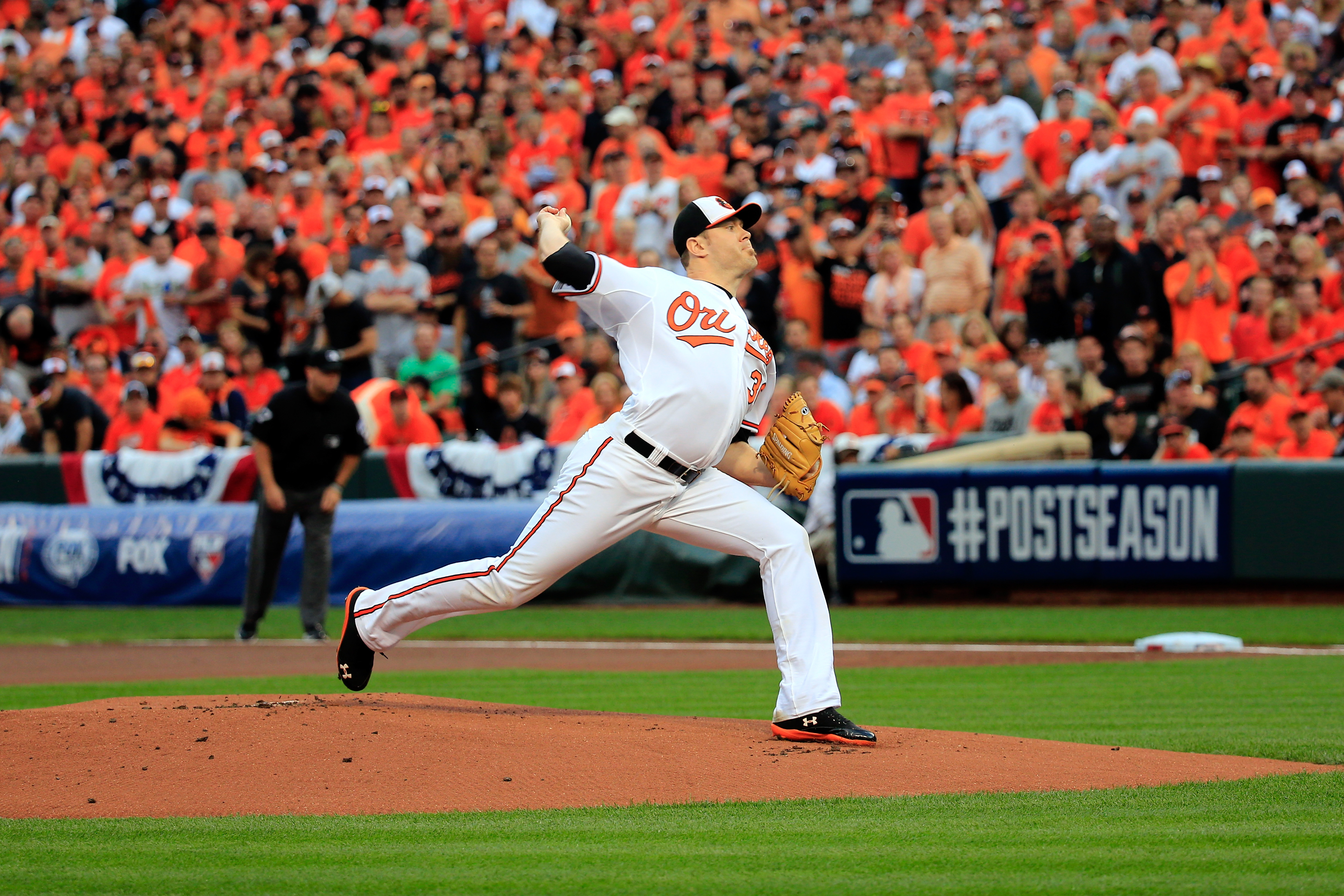 Chris Tillman #30 of the Baltimore Orioles  (Photo by Rob Carr/Getty Images)