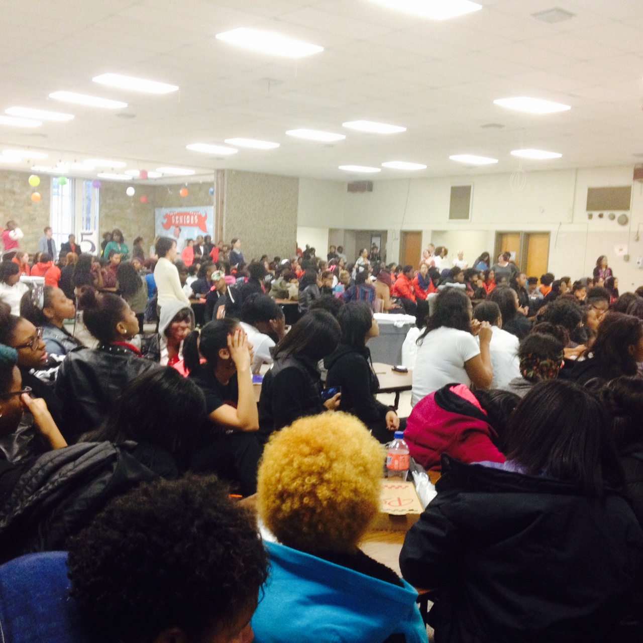 Students sit-in at Western High School in Baltimore, Md. on Nov. 26, 2014. (photo credit: Moraa Nyamboga)