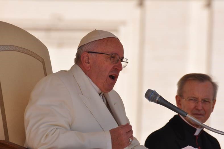 Pope Francis speaks in Rome. Photo Courtesy; Catholic Review