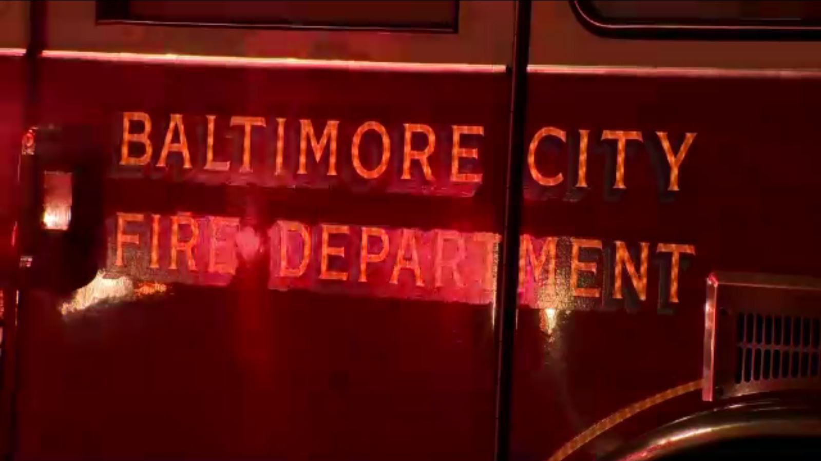 Firefighters Tackle Blaze At South Baltimore Rowhome