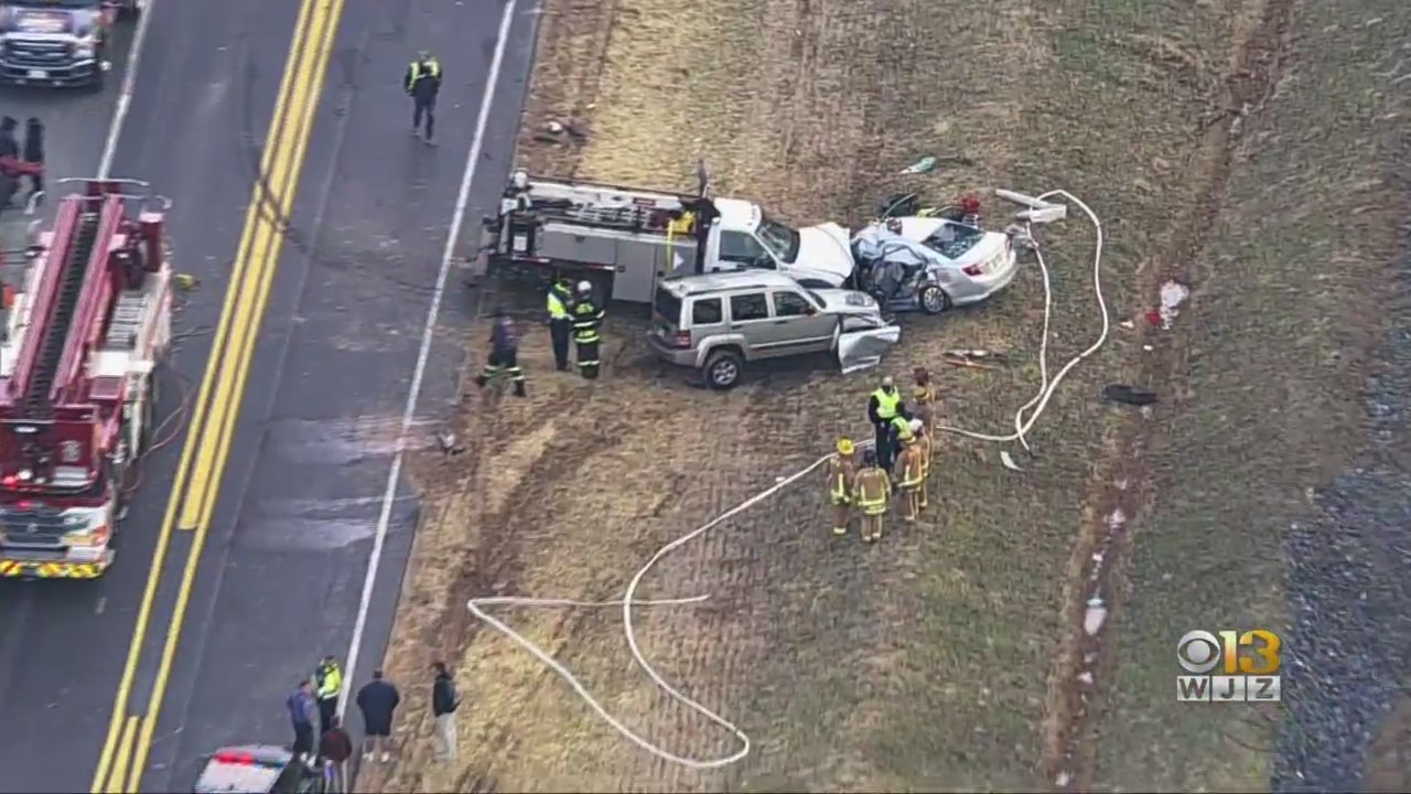 1 Killed In 6-vehicle Crash Along Route 32 In Howard County Cbs Baltimore