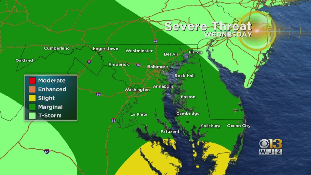 Maryland Weather: Severe Thunderstorm Warnings Issued In Area