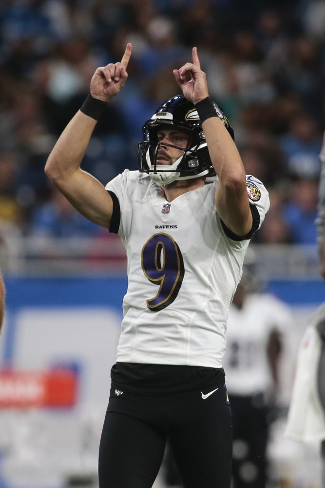 The Latest: Tucker’s Record 66-Yarder Lifts Ravens Over Lions