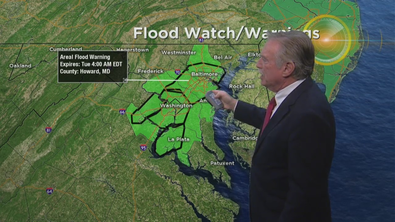 Maryland Weather: Flood Warning Issued For Areas Across The Region