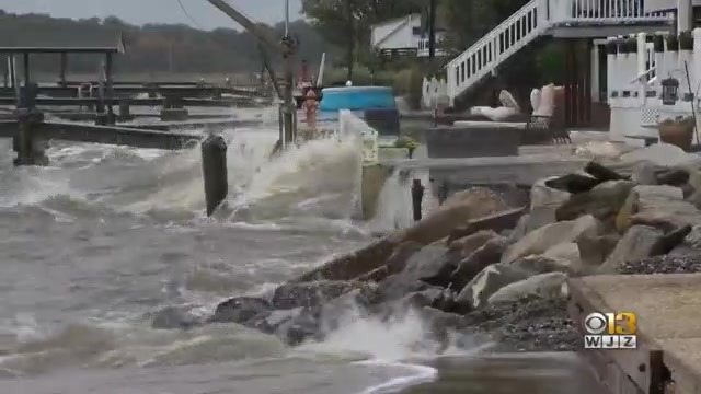 Powerful Storm Causes Widespread Flooding Along Chesapeake Bay - CBS Baltimore