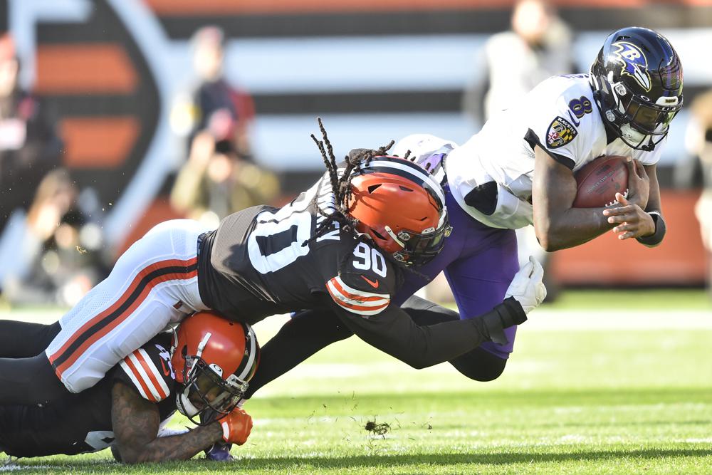 Mayfield, Browns Survive Ravens Rally Without QB Jackson